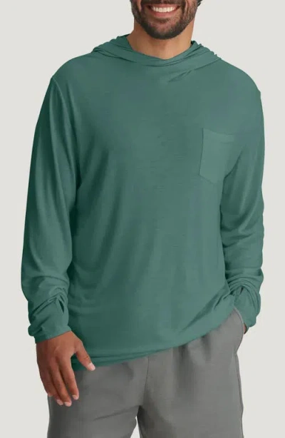 Free Fly Camouflage Lightweight Upf 20+ Hoodie In Green