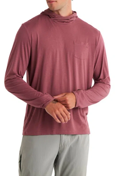 Free Fly Camouflage Lightweight Upf 20+ Hoodie In Pink