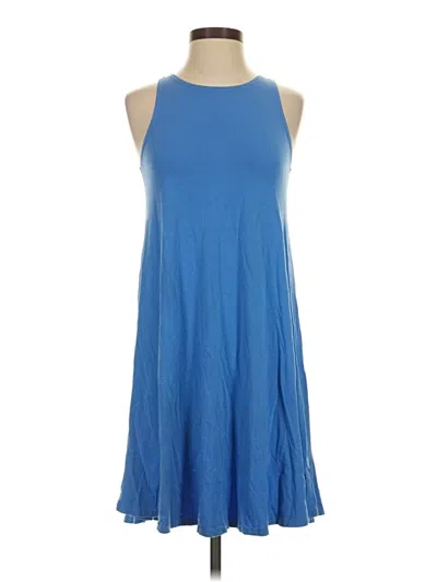 Pre-owned Free Fly Casual Dress In Blue