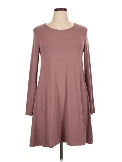 Pre-owned Free Fly Casual Dress In Brown