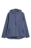 Free Fly Cloudshield Waterproof Hooded Rain Jacket In Heron Blue