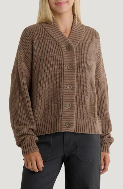 Free Fly Coastloom Cardigan In Brown