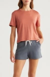 Free Fly Current Boxy T-shirt In Brown