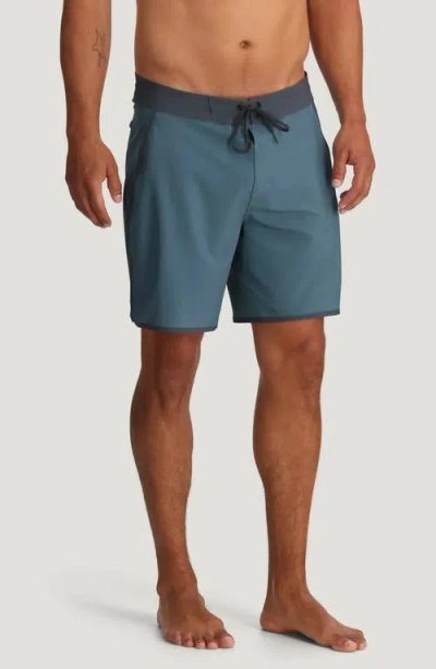 Free Fly Dawn Patrol Board Shorts In Blue