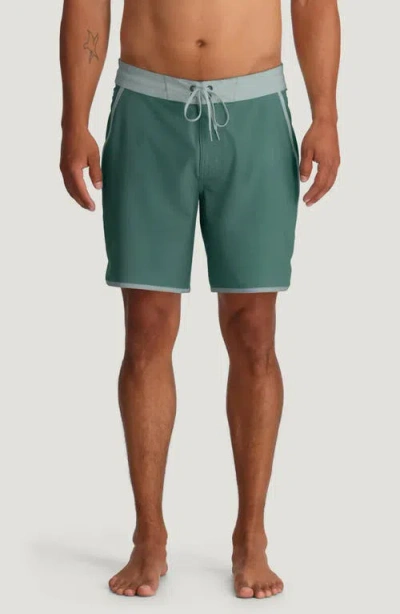 Free Fly Dawn Patrol Board Shorts In Green