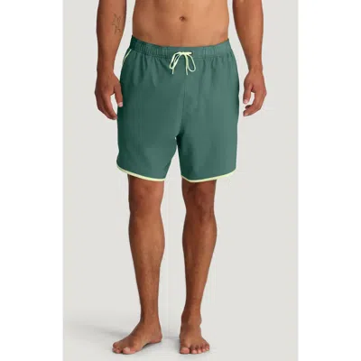 Free Fly Downshore Swim Trunks In Green