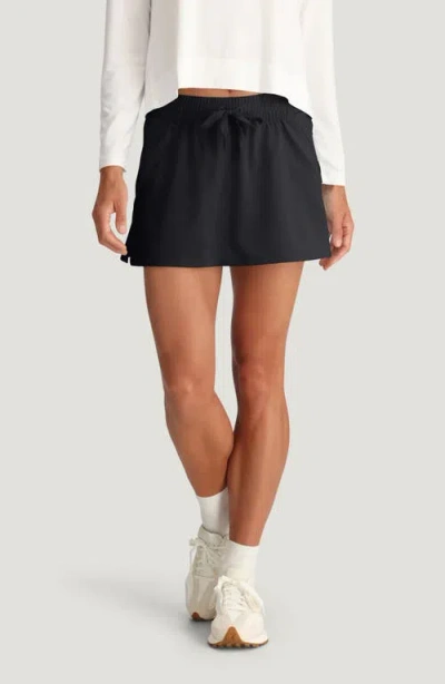 Free Fly Driftlight Drawstring Miniskirt In Black