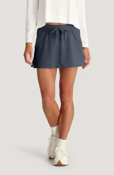 Free Fly Driftlight Drawstring Miniskirt In Blue