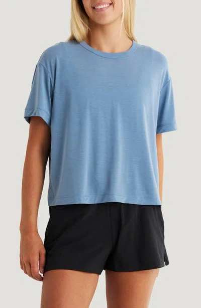 Free Fly Elevate Boxy T-shirt In Blue