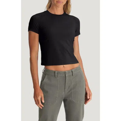 Free Fly Elevate Lightweight Crop T-shirt In Black