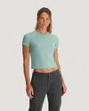 Free Fly Elevate Lightweight Fitted Tee In Ocean Mist In Blue
