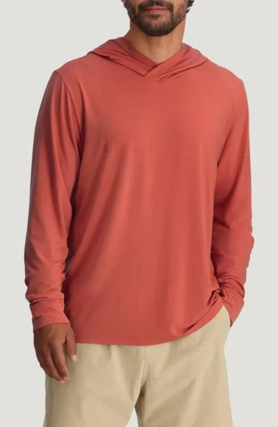 Free Fly Elevate Lightweight Performance Hoodie In Orange