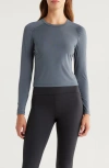 Free Fly Elevate Long Sleeve Performance T-shirt In Gray