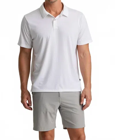FREE FLY ELEVATE POLO IN BRIGHT WHITE