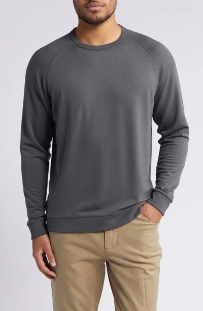 Free Fly Fleece Crewneck Sweatshirt In Black Sand