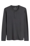 Free Fly Flex Performance Henley In Black Sand