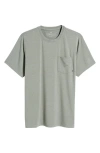 Free Fly Flex Performance Pocket T-shirt In Heather Agave Green