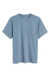 Free Fly Flex Performance Pocket T-shirt In Heather Deepwater