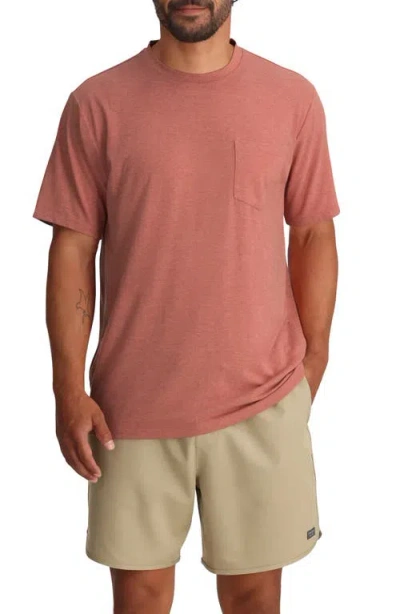 Free Fly Flex Performance Pocket T-shirt In Pink