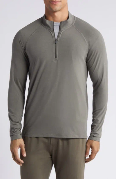 Free Fly Flex Performance Quarter Zip Pullover In Fatigue