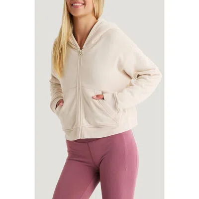 Free Fly Full Zip Hoodie In White