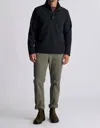 Free Fly Gridback Fleece Snap Pullover In Black In Black