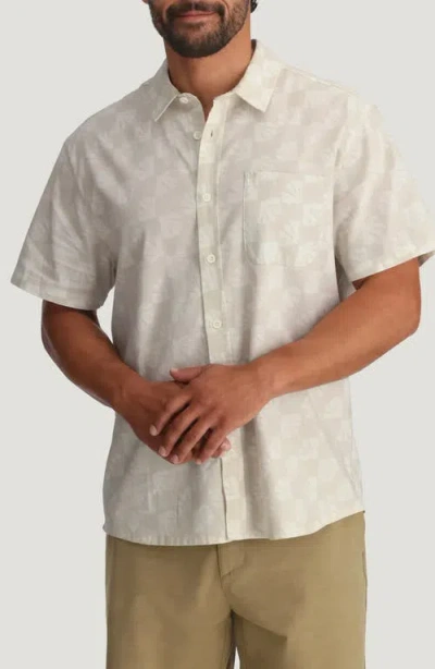 Free Fly Harbor Short Sleeve Button-up Shirt In Neutral