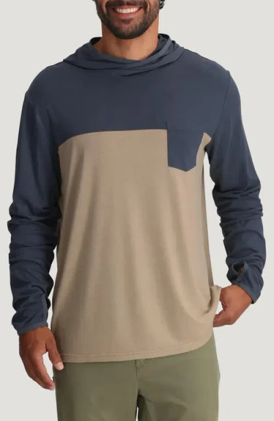 Free Fly Hybrid Performance Hoodie In Blue