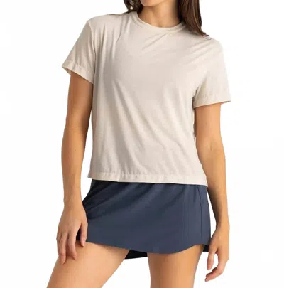 Free Fly Lightweight Elevate Tee In Heather Birch In Neutral