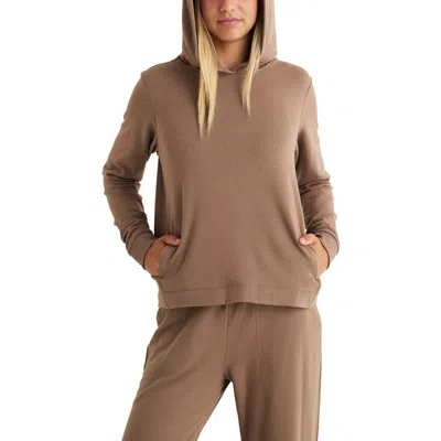 Free Fly Lightweight Fleece Hoodie In Brown