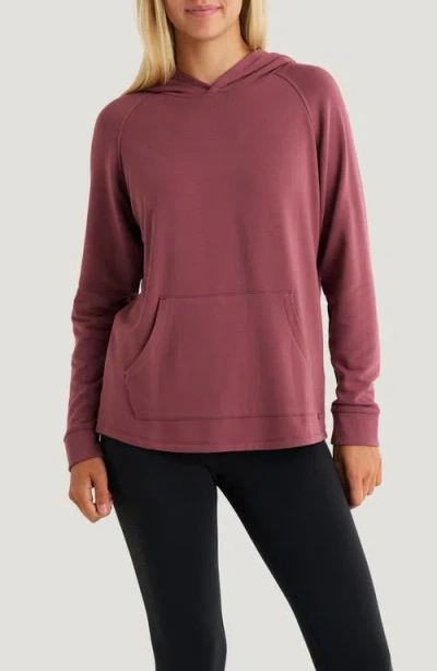 Free Fly Shade Performance Ii Hoodie In Plum