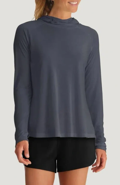 Free Fly Lightweight Performance Ii Hoodie In Blue