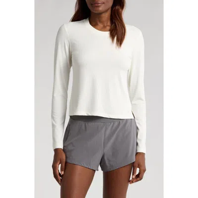 Free Fly Long Sleeve Rib T-shirt In White