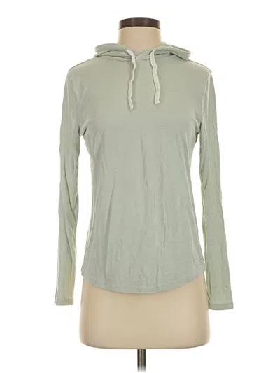 Pre-owned Free Fly Long Sleeve Top Green Cowl Neck Tops
