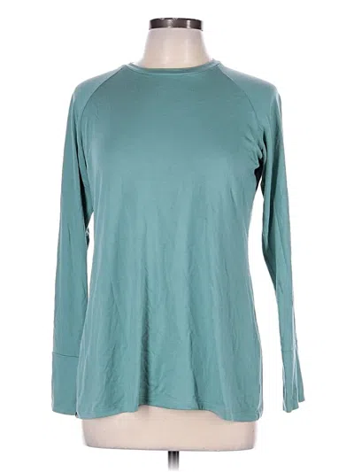 Pre-owned Free Fly Long Sleeve T-shirt In Blue