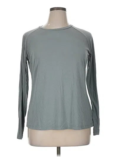 Pre-owned Free Fly Long Sleeve T-shirt In Gray