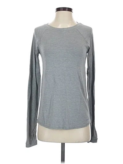 Pre-owned Free Fly Long Sleeve T-shirt In Gray