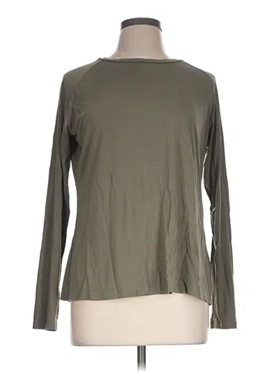 Pre-owned Free Fly Long Sleeve T-shirt In Green