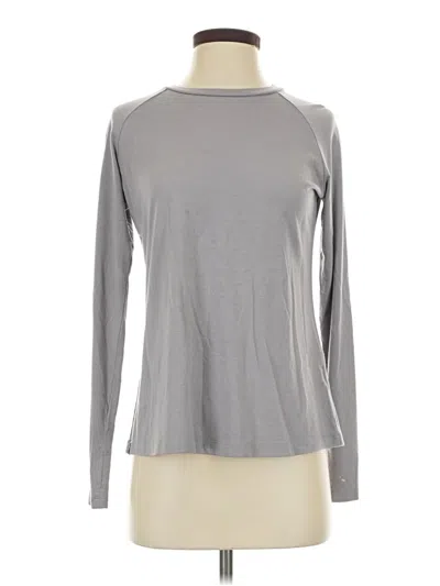 Pre-owned Free Fly Long Sleeve T-shirt In Silver