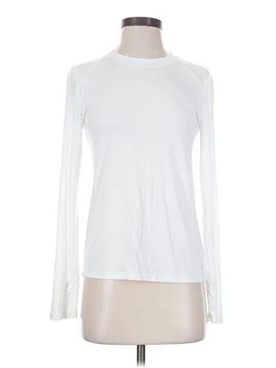 Pre-owned Free Fly Long Sleeve T-shirt In White