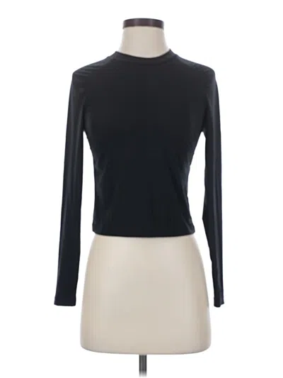 Pre-owned Free Fly Long Sleeve Turtleneck In Black