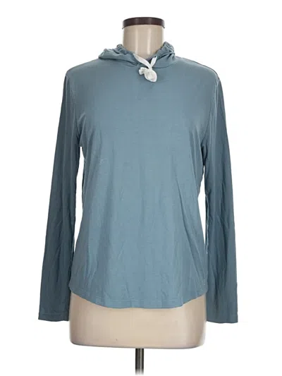 Pre-owned Free Fly Long Sleeve Turtleneck In Blue