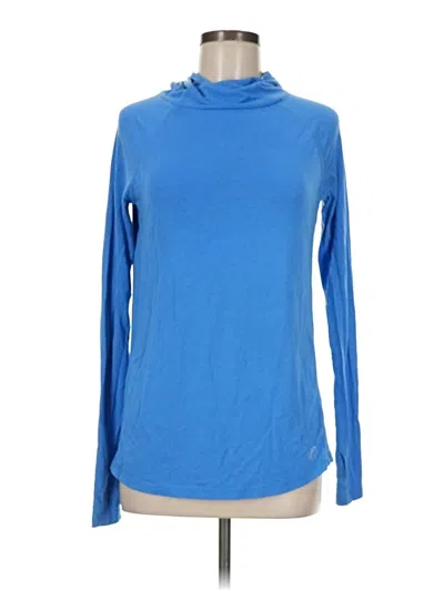 Pre-owned Free Fly Long Sleeve Turtleneck In Blue