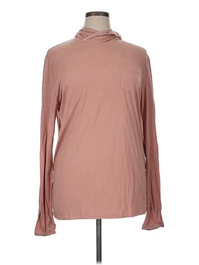 Pre-owned Free Fly Long Sleeve Turtleneck In Brown