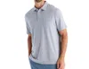 Free Fly Men's Bamboo Heritage Polo In Light Heather Grey In Grey
