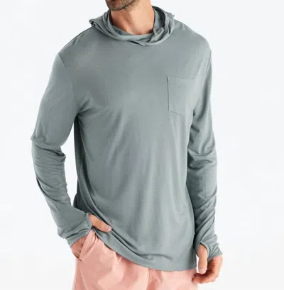 Free Fly Men's Bamboo Lightweight Hoodie In Slate In Gray