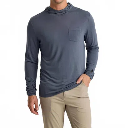 Free Fly Men's Bamboo Lightweight Hoodie In Smoke In Gray