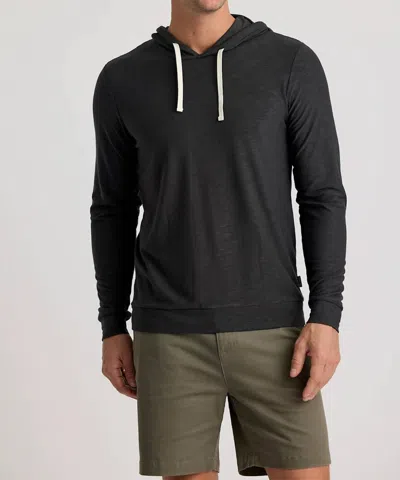 Free Fly Men's Bamboo Slub Hoodie Ii In Black Sand