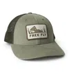 Free Fly Men's High Hopes Trucker Hat In Capers Green In Multi