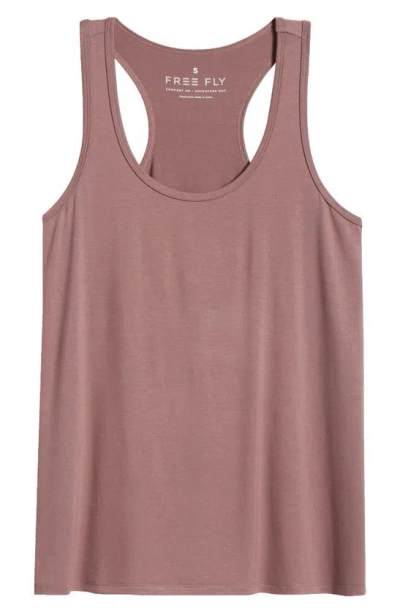 Free Fly Motion Performance Racerback Tank In Brown